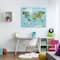 Stupell Industries Kid's Animal World Map Favorite Regional Wildlife Canvas Wall Art